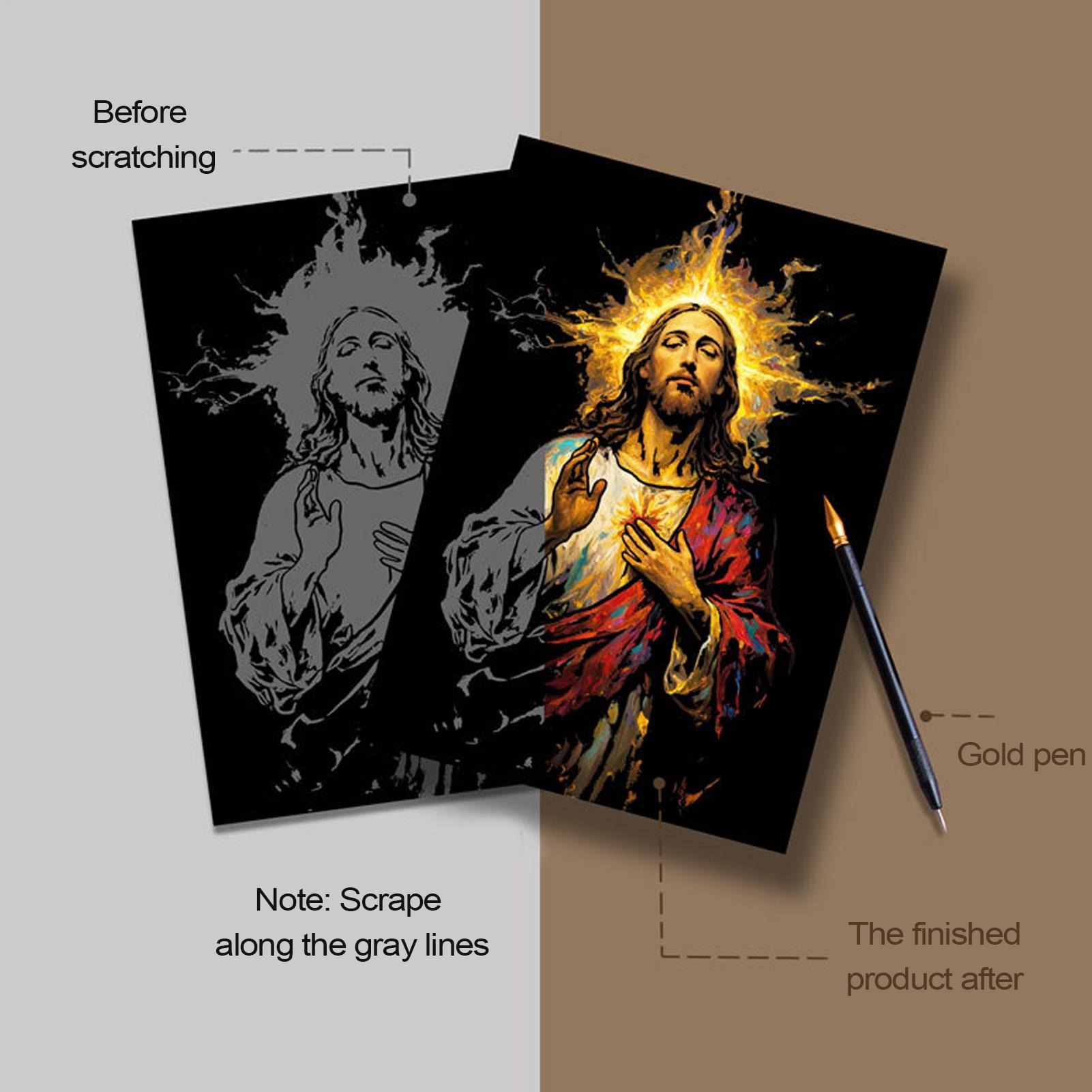 Art Craft For 3 Year Old - Buku Goresan Lukisan Goresan Yesus 1