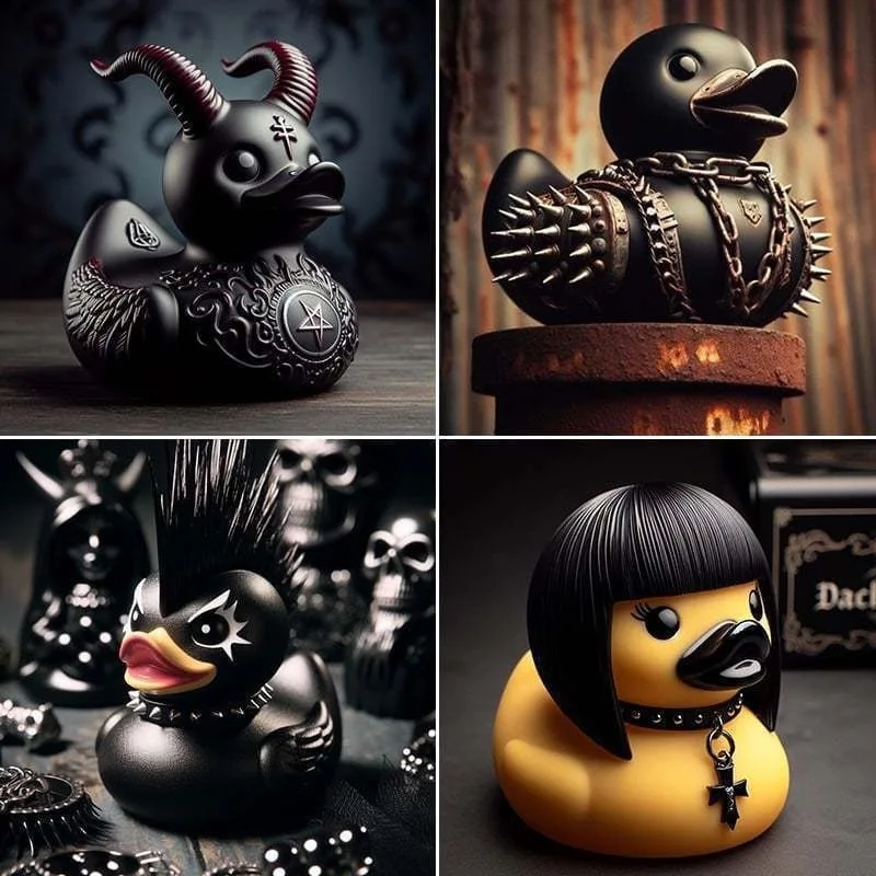Art Craft Duck - Patung mobil bebek kematian ornamen, Dekorasi