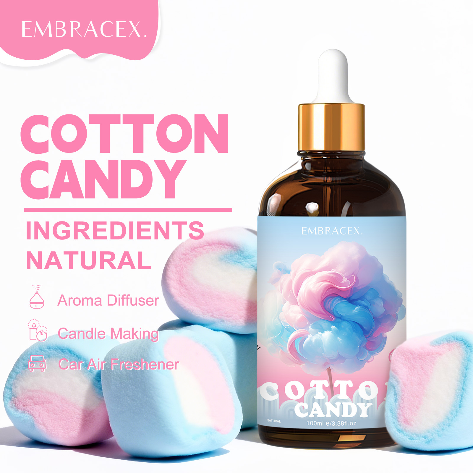 Art Craft Things - 100ml Minyak Aroma Permen Kapas untuk