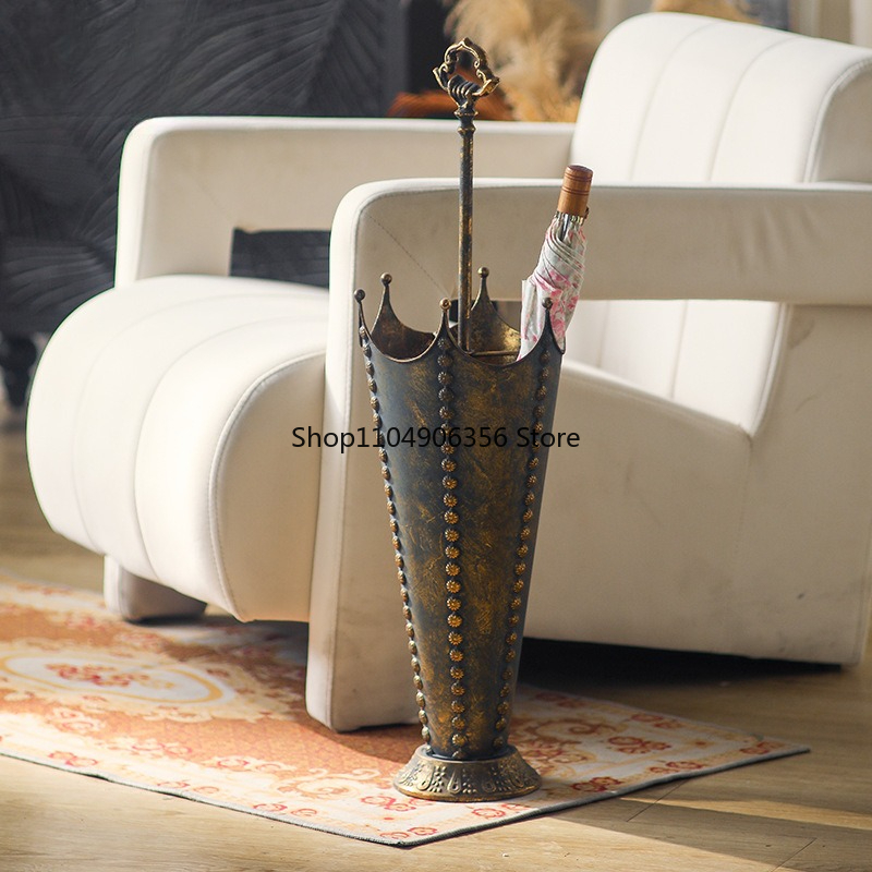 Art Craft Umbrella - Tempat penyimpanan payung bergaya retro Amerika,