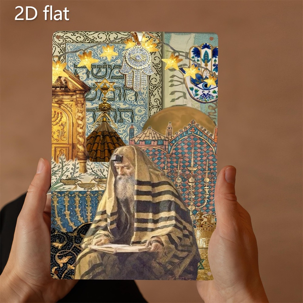Art & Craft Hari Raya - CIFBUY Seni Dinding Aluminium Vintage Gambar