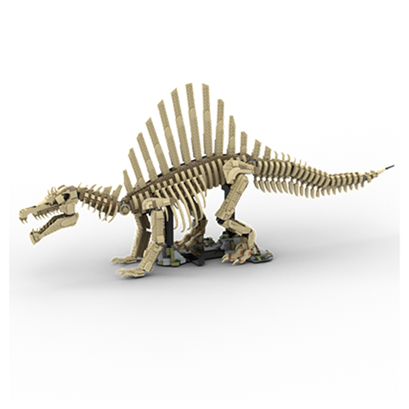 Art Craft Dinosaurs - 2246pcs MOC Dinosaurus Spinosaurus Model Fosil