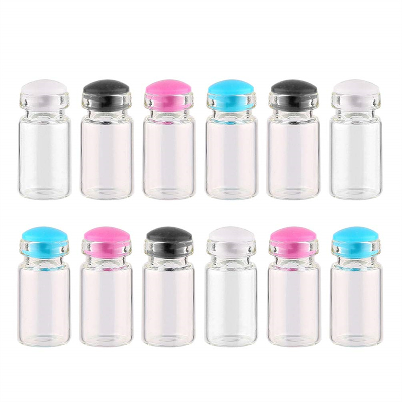 Art Craft Zoo - 1000X0.5Ml Botol Sumbat Silikon Mini Stoples