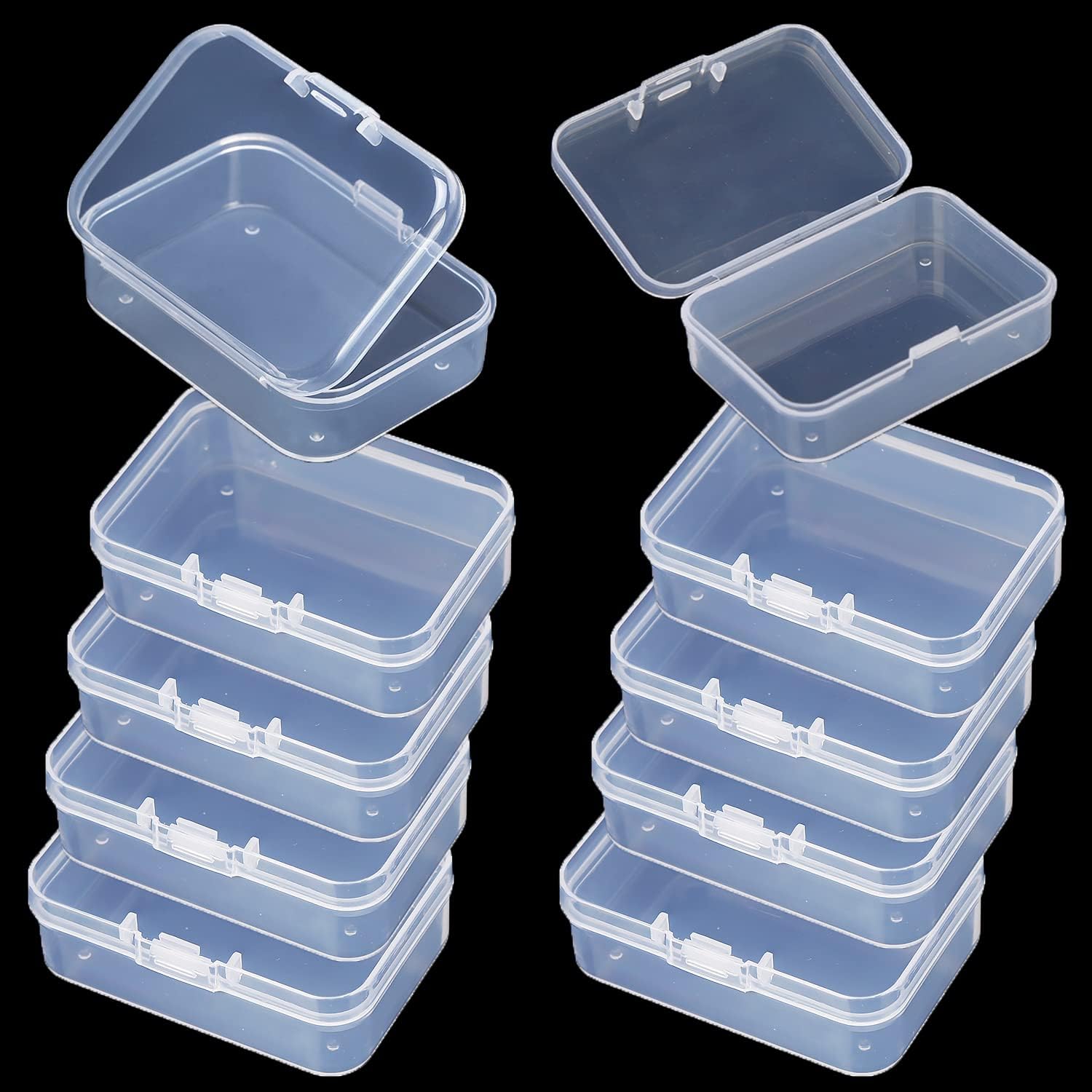 The Art And Craft Of Jewelry - Satu Set 10 Kotak Penyimpanan Plastik