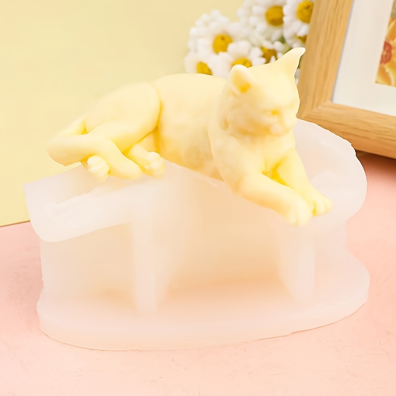 The Art And Craft Of Jewelry - Cetakan Kucing Silikon Kreatif, 1Pc Figur