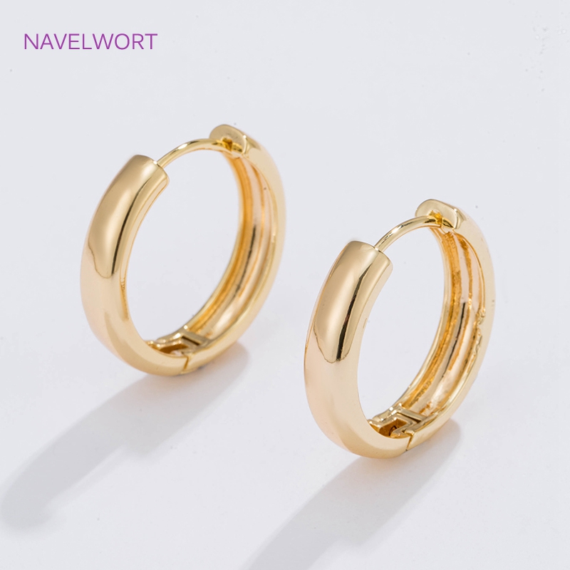 Art Craft Diy - 6 Ukuran Anting Lingkaran Berlapis Emas
