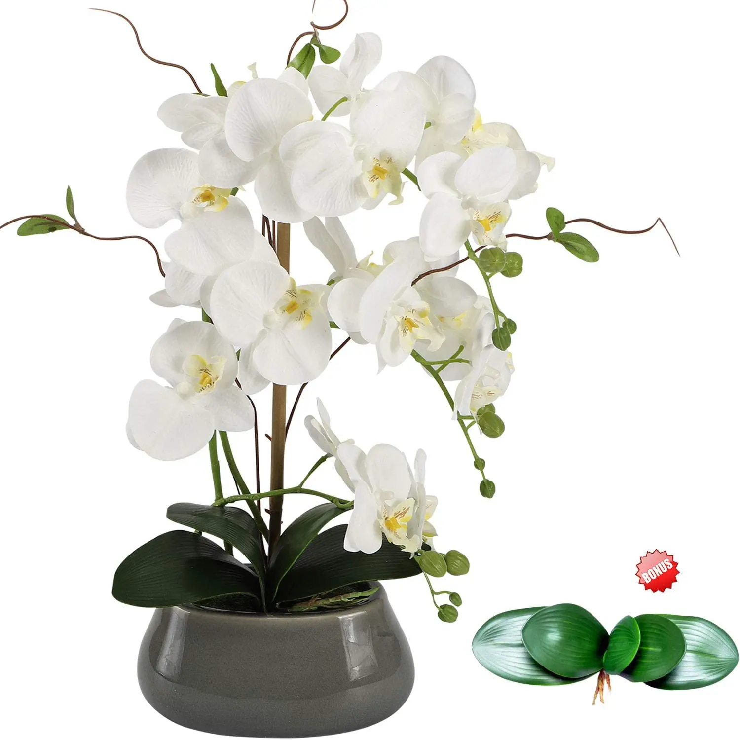 Art Craft Vase - Bunga anggrek buatan hiasan Tengah Meja