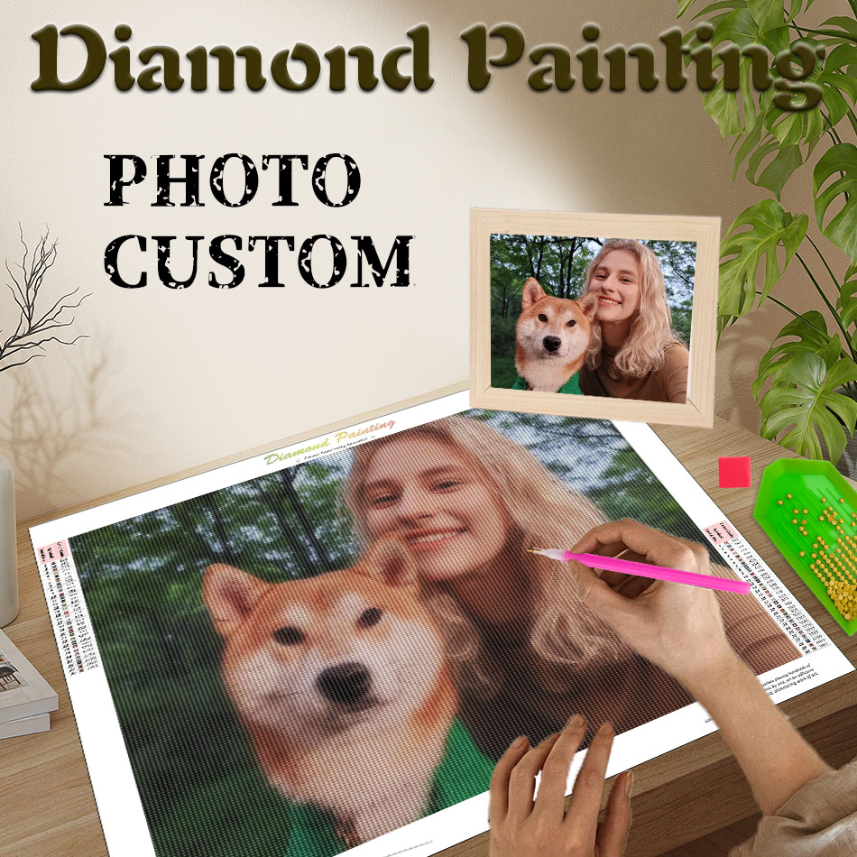 Unique Art Craft - Lukisan Berlian PhotoCustom, Ciptakan Seni Dinding,