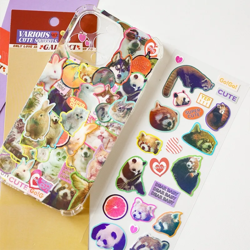 Art Craft Zoo - Stiker warna 1 lembar stiker vinil