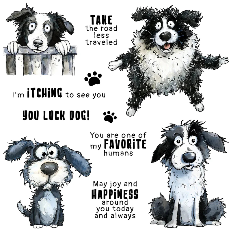 Rubber Stamp Blank - Cetakan Potong Logam Paws And Funny