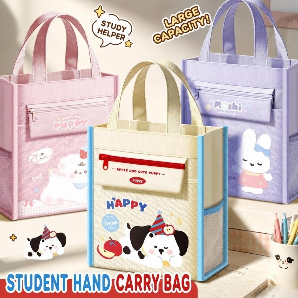 Art Portfolio Bag - Tas Tote Sekolah Oxford yang Lucu,