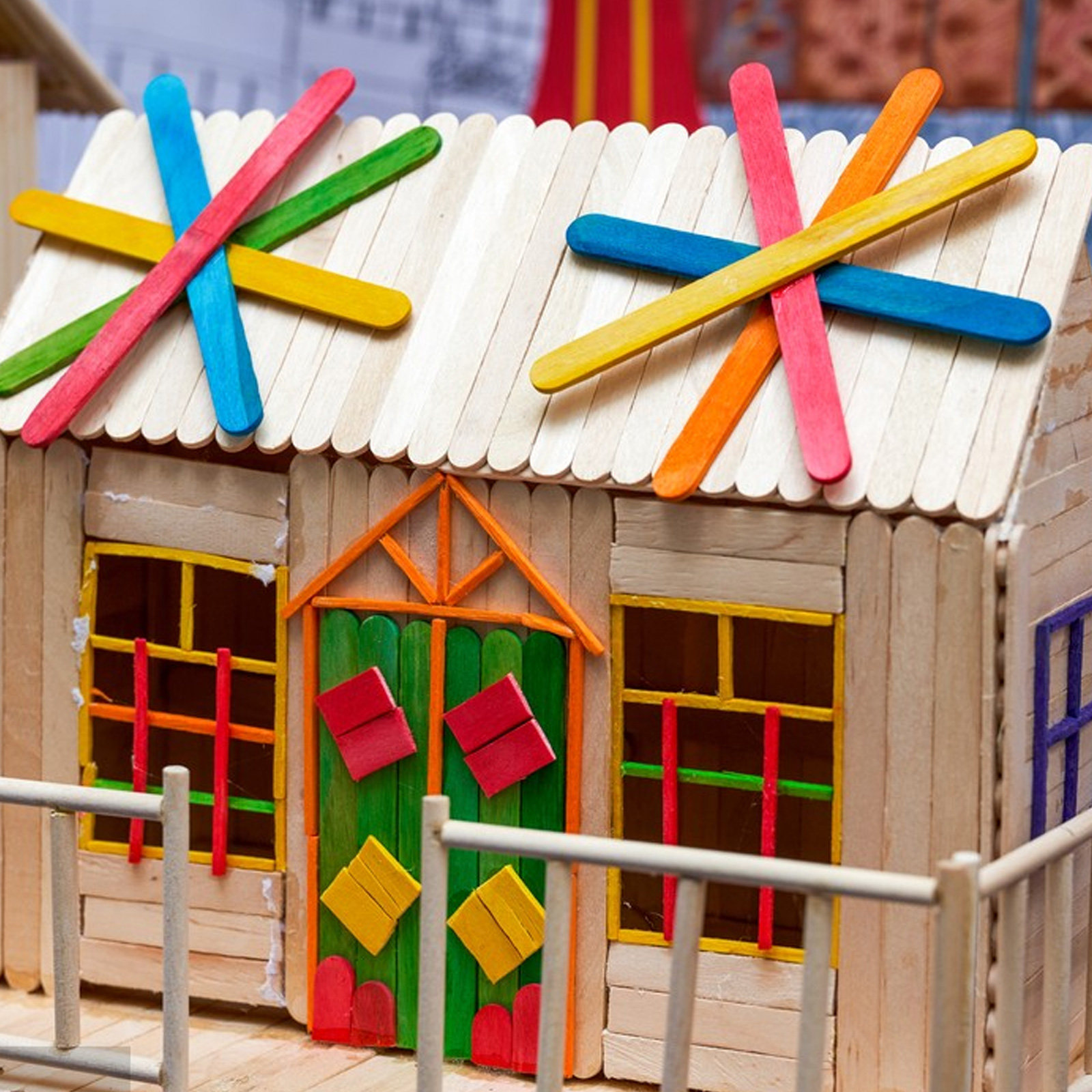 Art Craft Jumbo - 200Pcs Stik Es Krim Kayu Berwarna