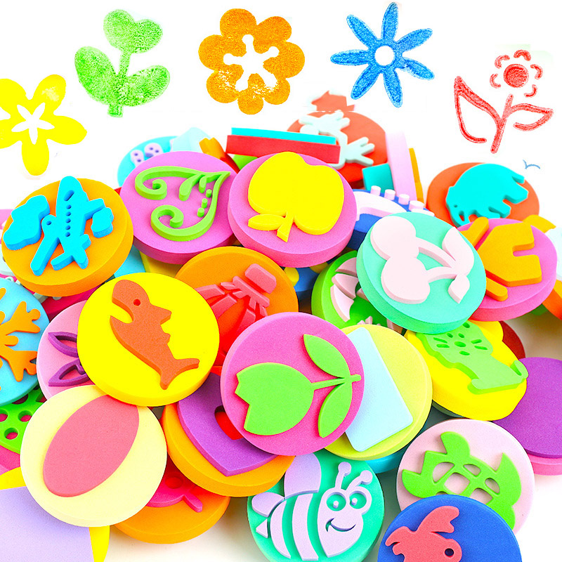 Art Craft For 3 Year Old - 6 buah/kantong stempel busa untuk lukisan