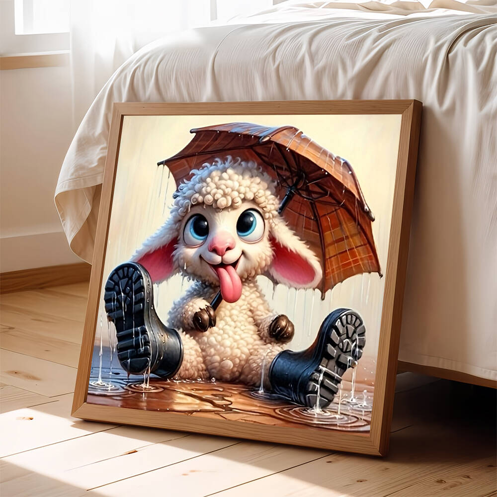 Art Craft Umbrella - EverShine 5D lukisan Berlian Anjing kucing