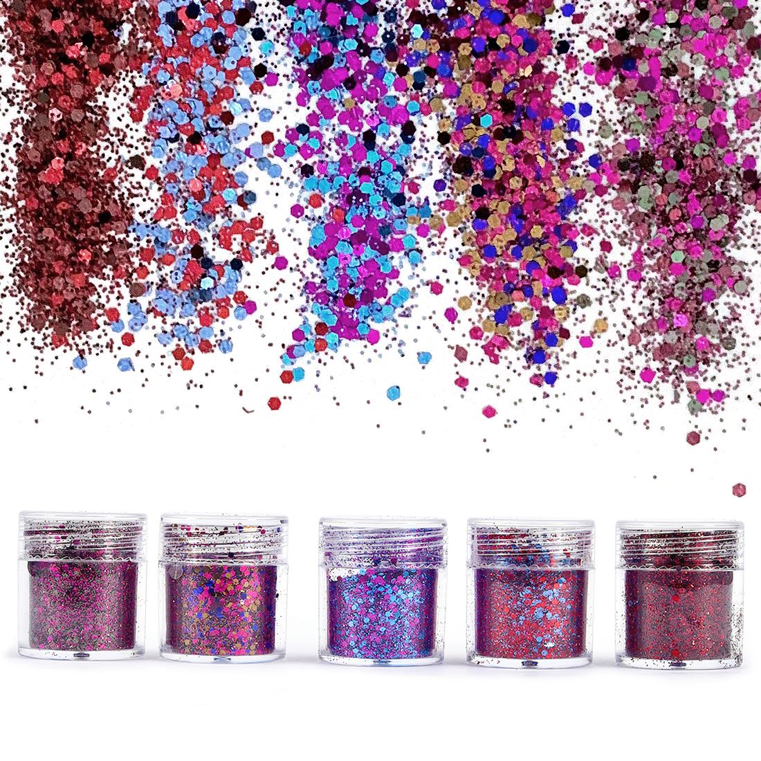 The Art And Craft Of Jewelry - 4/5 botol Bubuk Glitter Impian untuk