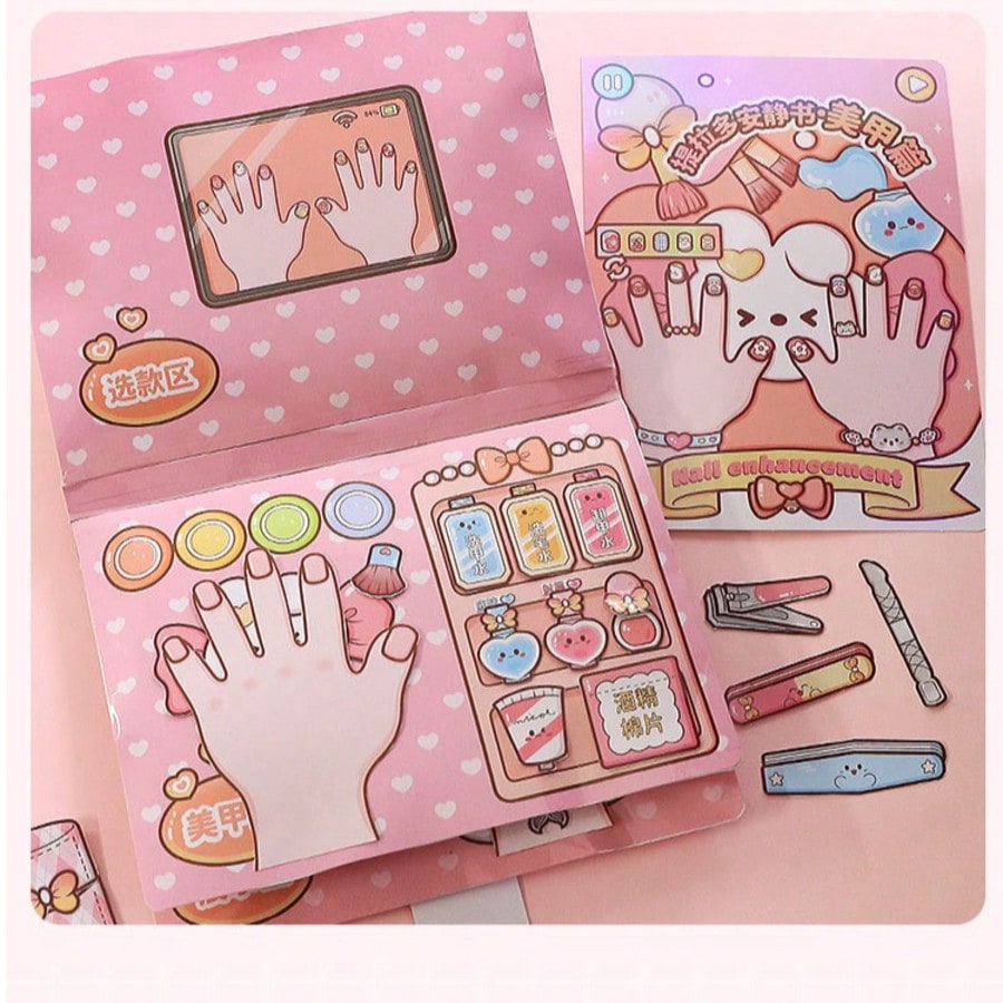 Art Craft For 3 Year Old - Buku Stiker Salon Kuku DIY Anak-Anak