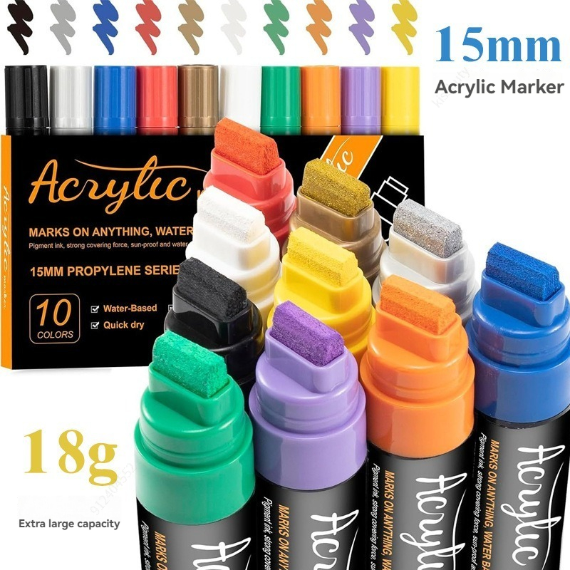 10 Warna Spidol Jumbo 15Mm Jum - Art Craft Jumbo ulasan dan harga
