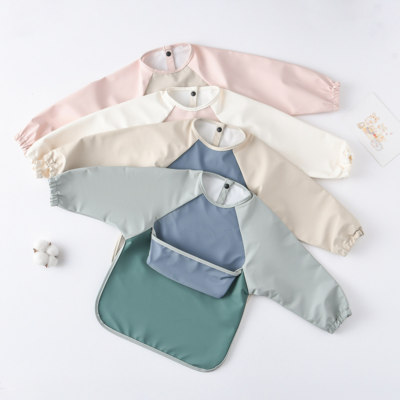 Celemek PU lengan panjang bayi - Art Craft For 3 Year Old ulasan dan harga