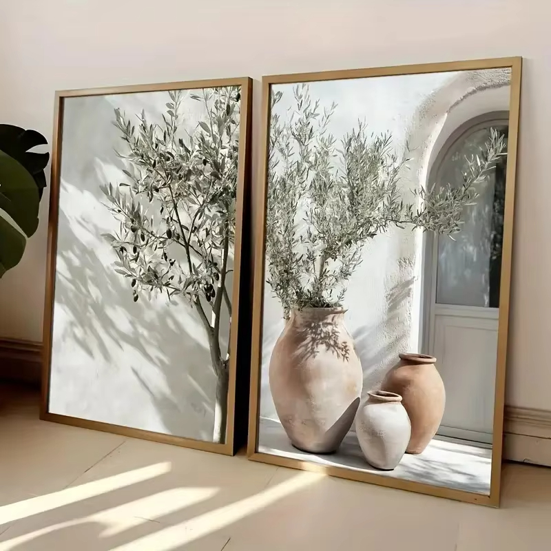 1 Buah Poster Kanvas Pohon Zai - Art Craft Vase ulasan dan harga