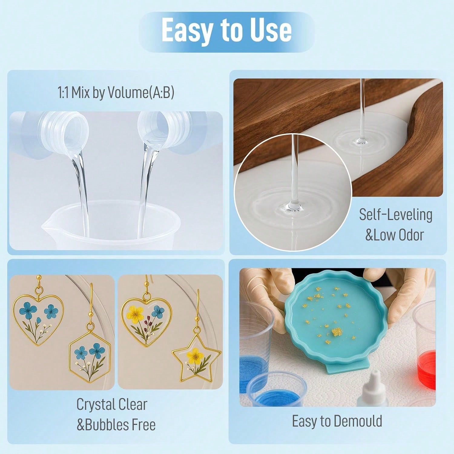 Resin Epoksi Crystal Clear 1:1 - The Art And Craft Of Jewelry ulasan dan harga