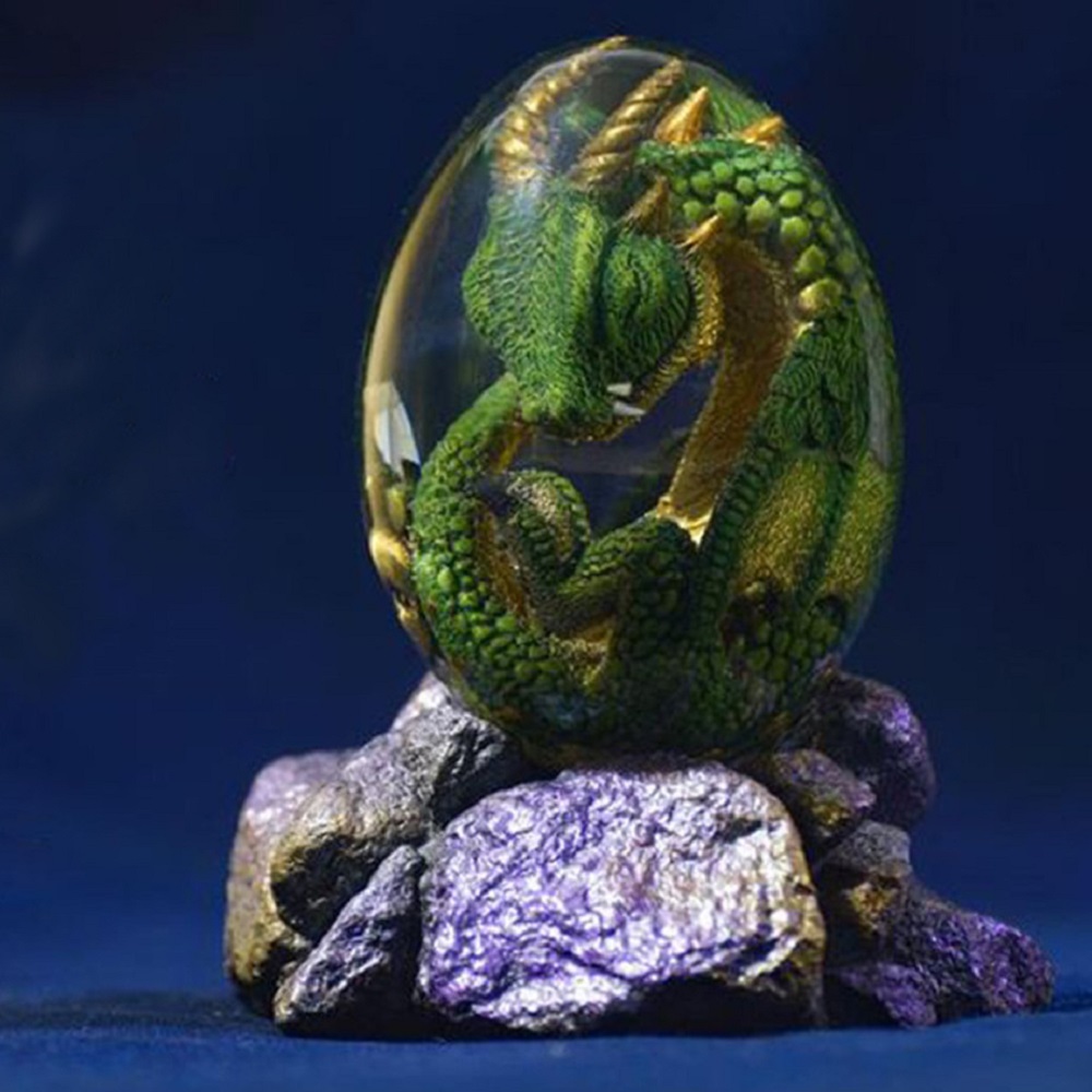 Patung telur naga Lava dengan  - Art Craft Dinosaurs ulasan dan harga