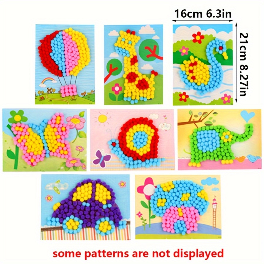 2 Buah 16X21Cm Lukisan Pom-Pom - Unique Art Craft ulasan dan harga