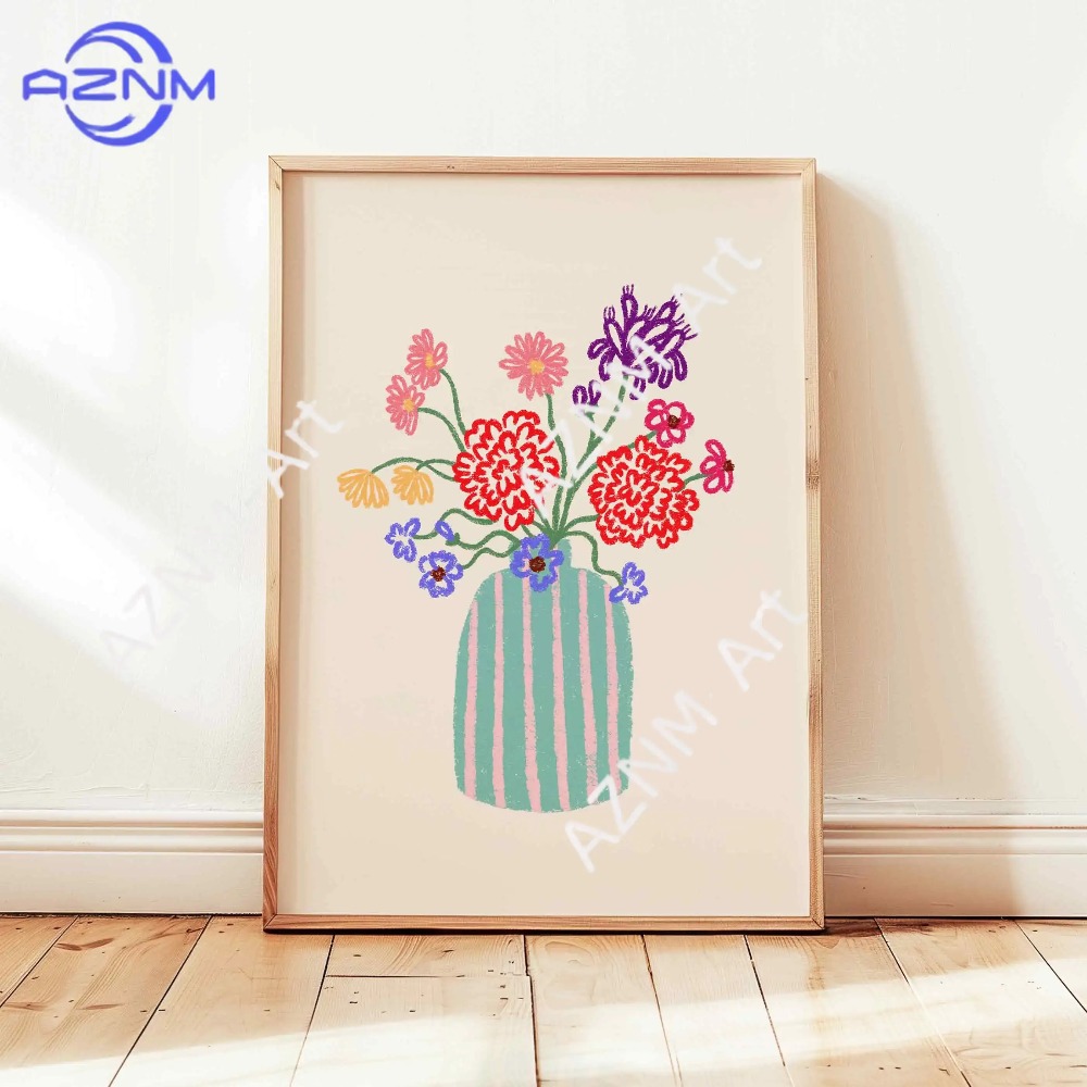 1/3 Buah Vas Bunga Abstrak Pos - Art Craft Vase ulasan dan harga