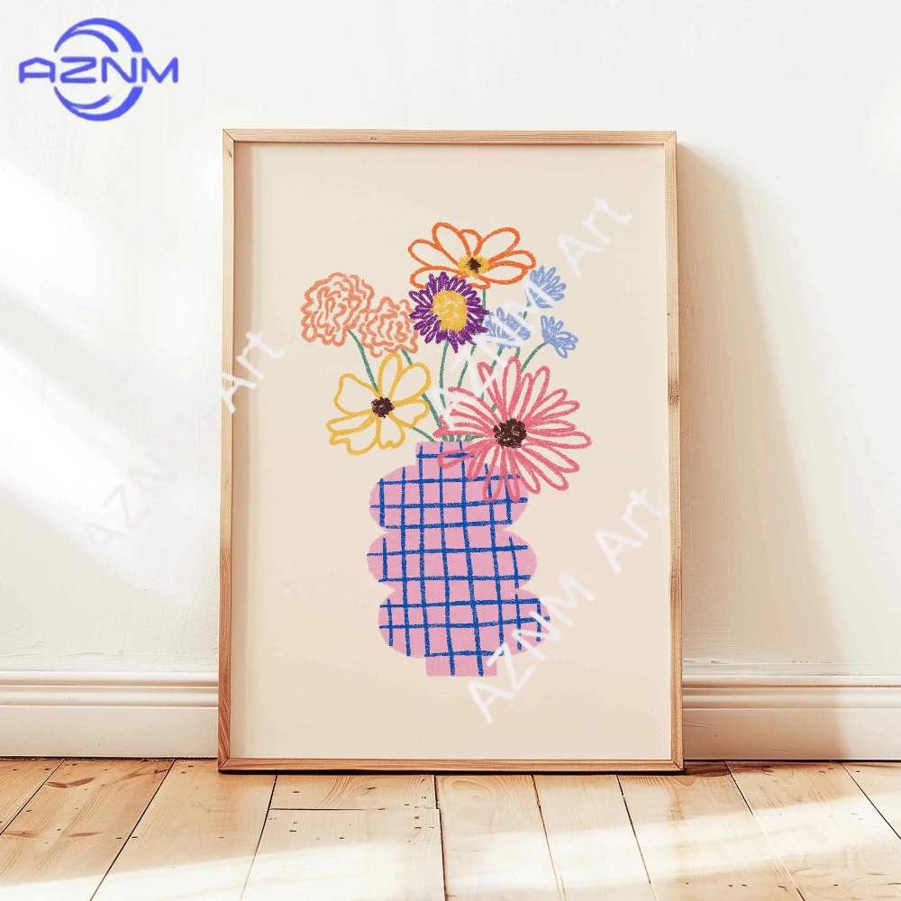 1/3 Buah Vas Bunga Abstrak Pos - Art Craft Vase ulasan dan harga