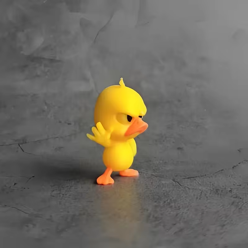 Patung Bebek Kuning Marah 6cm  - Art Craft Duck ulasan dan harga