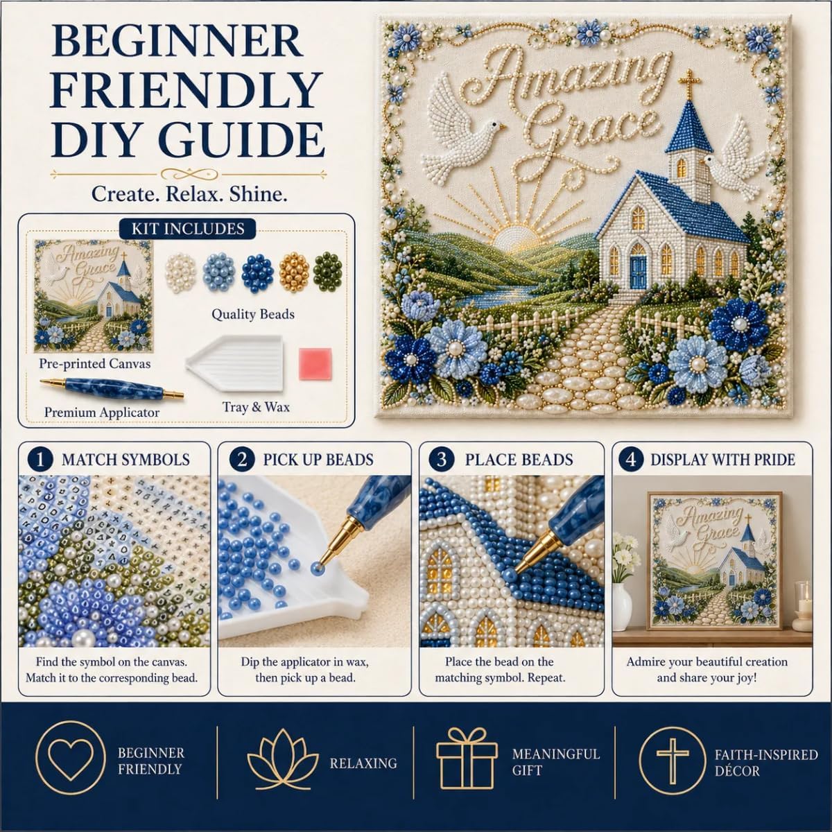 Koleksi Kit Seni Mutiara Hymn  - Art Craft Things ulasan dan harga