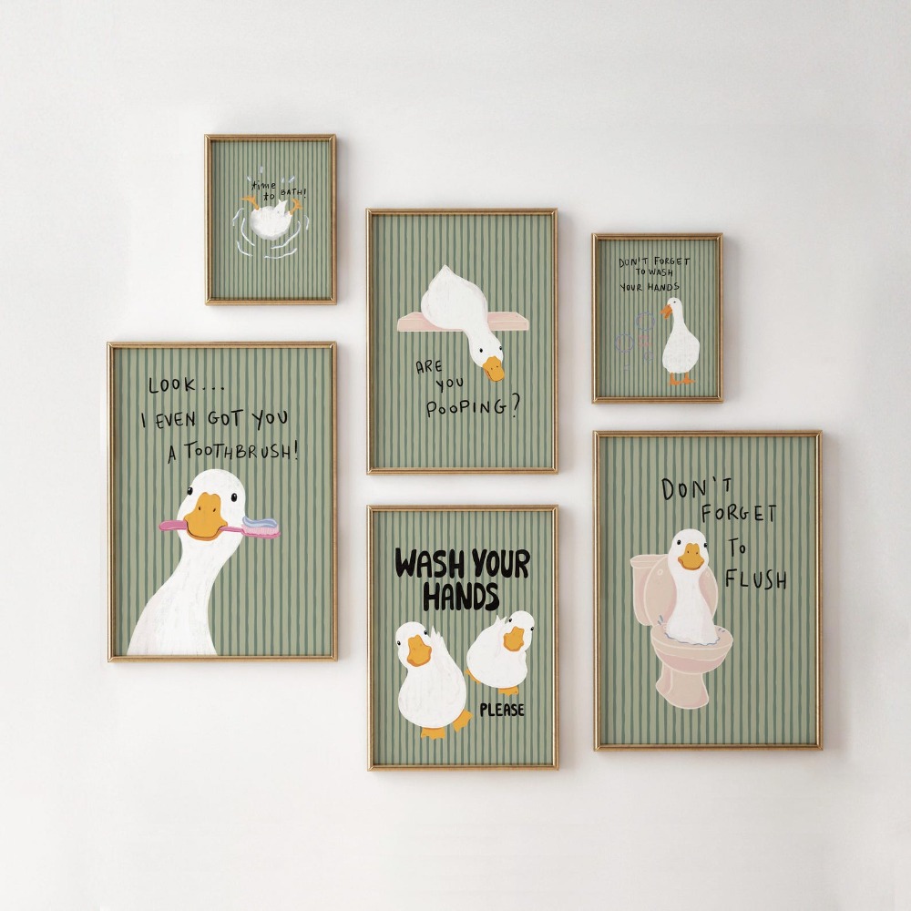 Seni Dinding Kamar Mandi Tanpa - Art Craft Duck ulasan dan harga
