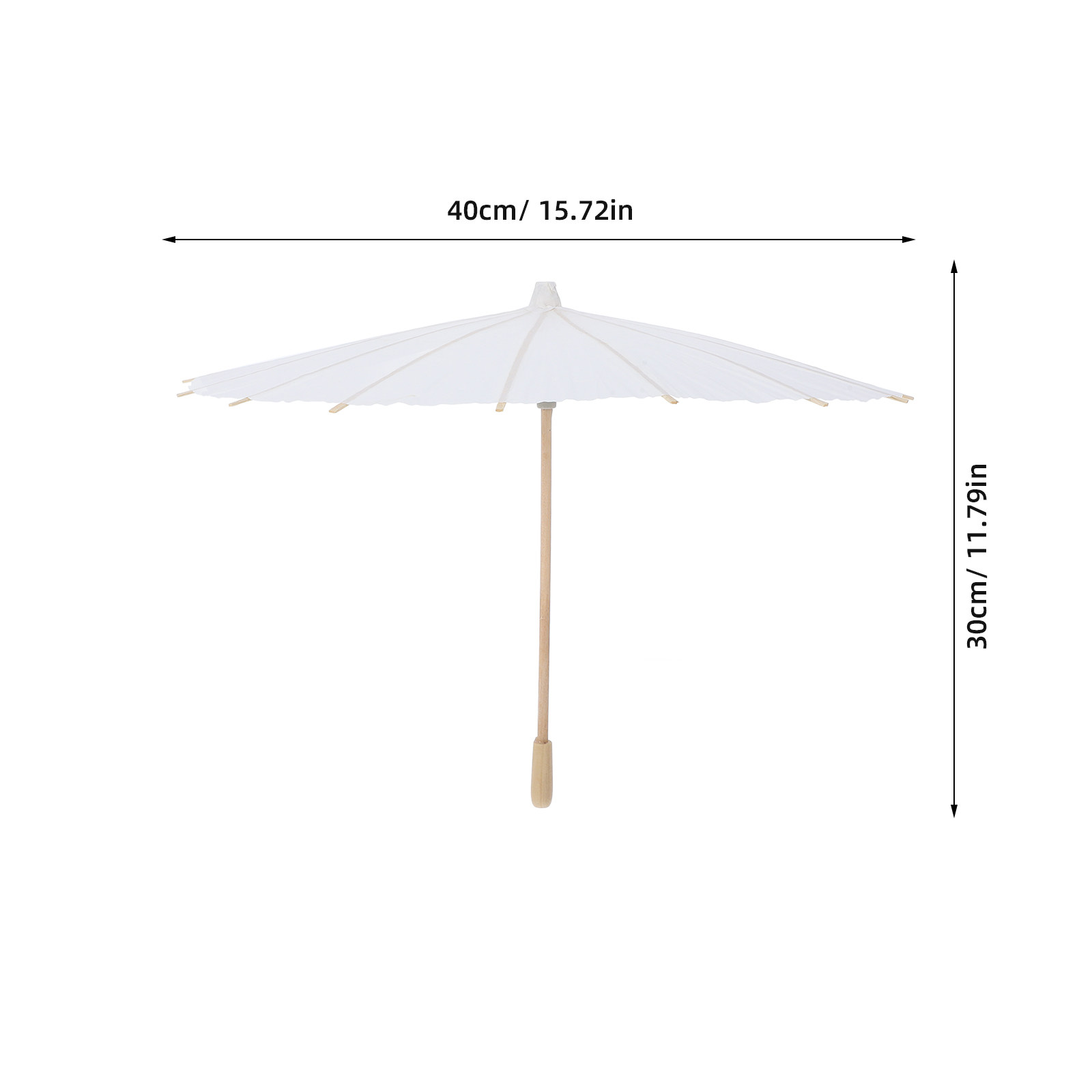 2Pcs Payung Kertas Putih DIY u - Art Craft Umbrella ulasan dan harga