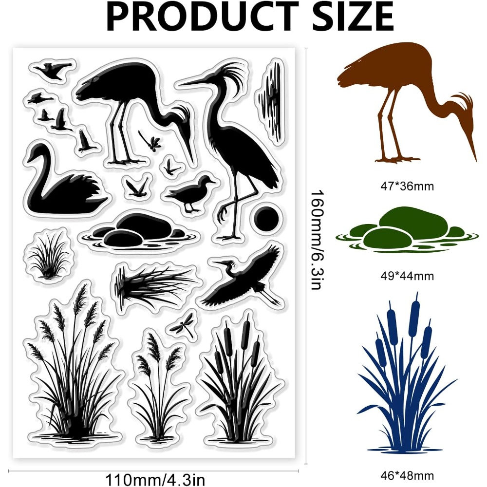 Stempel Silikon Pola Burung di - Rubber Stamp Blank ulasan dan harga