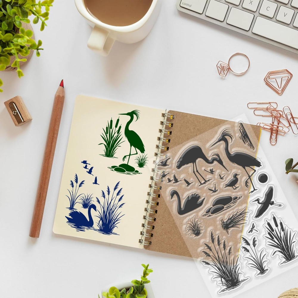 Stempel Silikon Pola Burung di - Rubber Stamp Blank ulasan dan harga