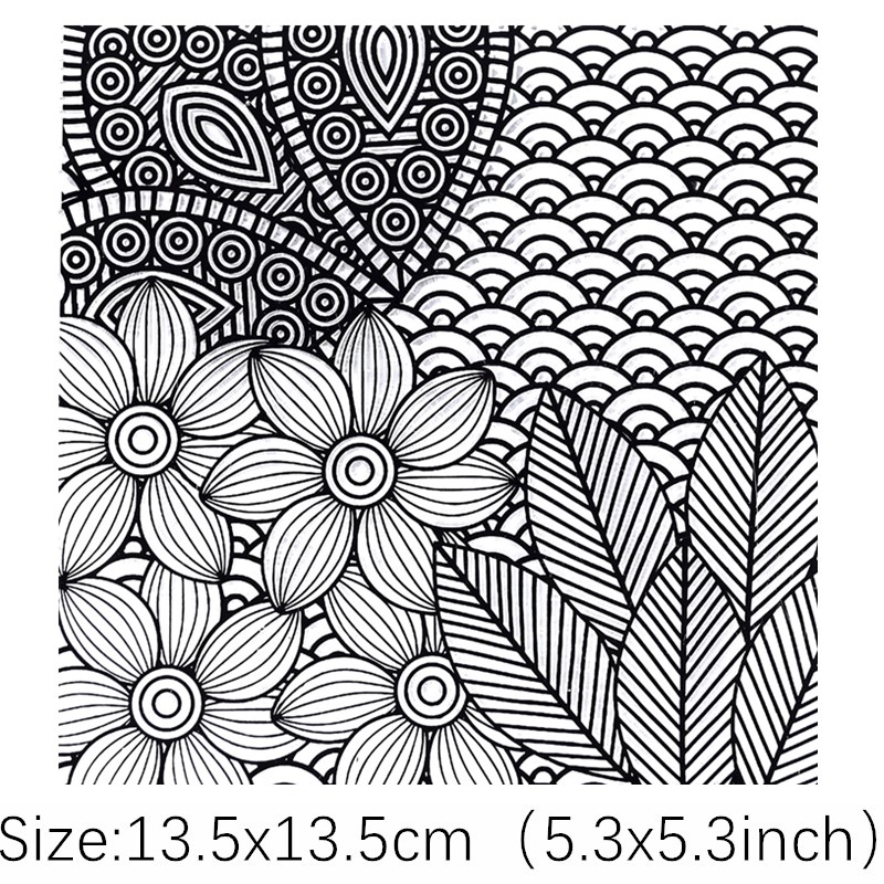 SNASAN Tekstur Bunga DIY Alat  - Rubber Stamp Blank ulasan dan harga