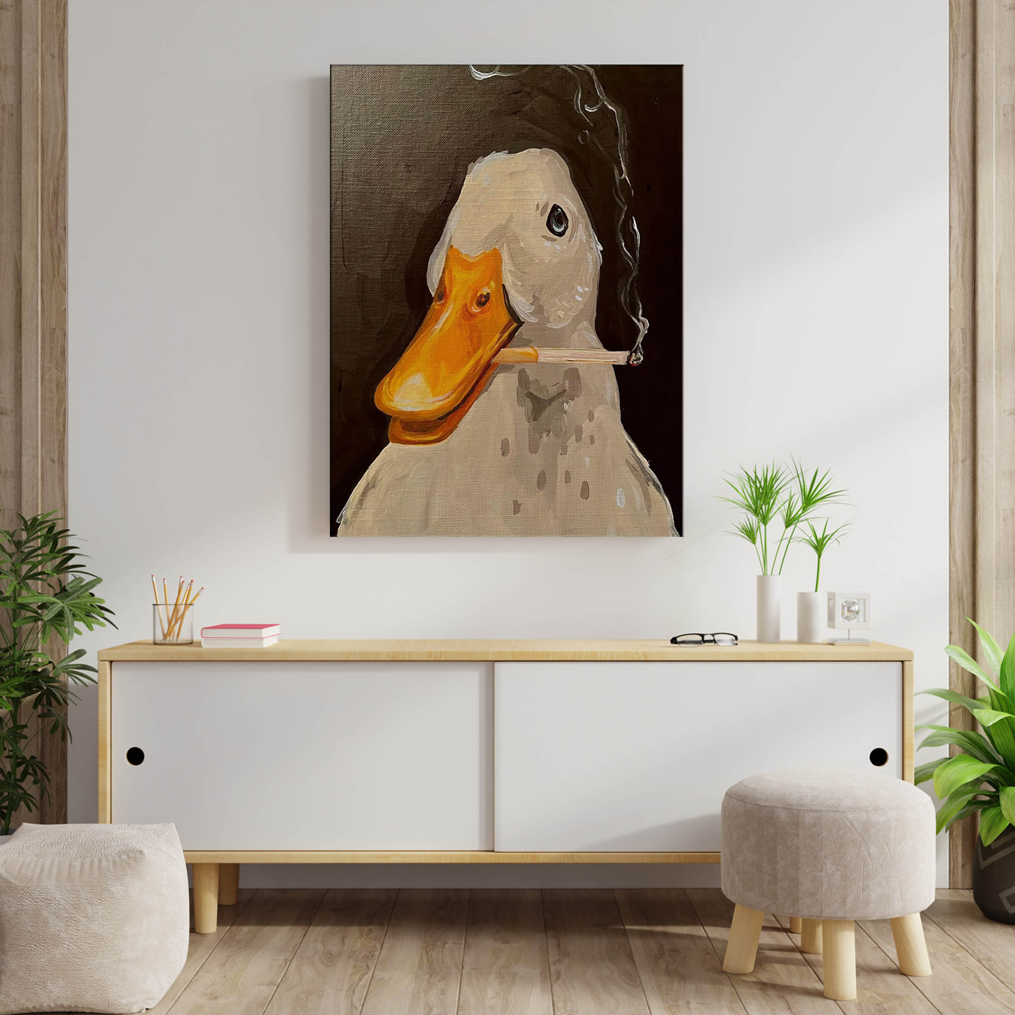 Bebek seru ilustrasi seni dind - Art Craft Duck ulasan dan harga