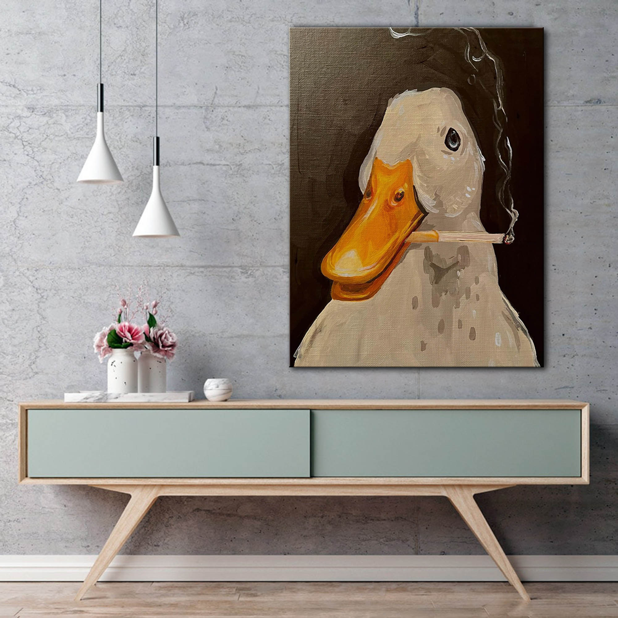 Bebek seru ilustrasi seni dind - Art Craft Duck ulasan dan harga
