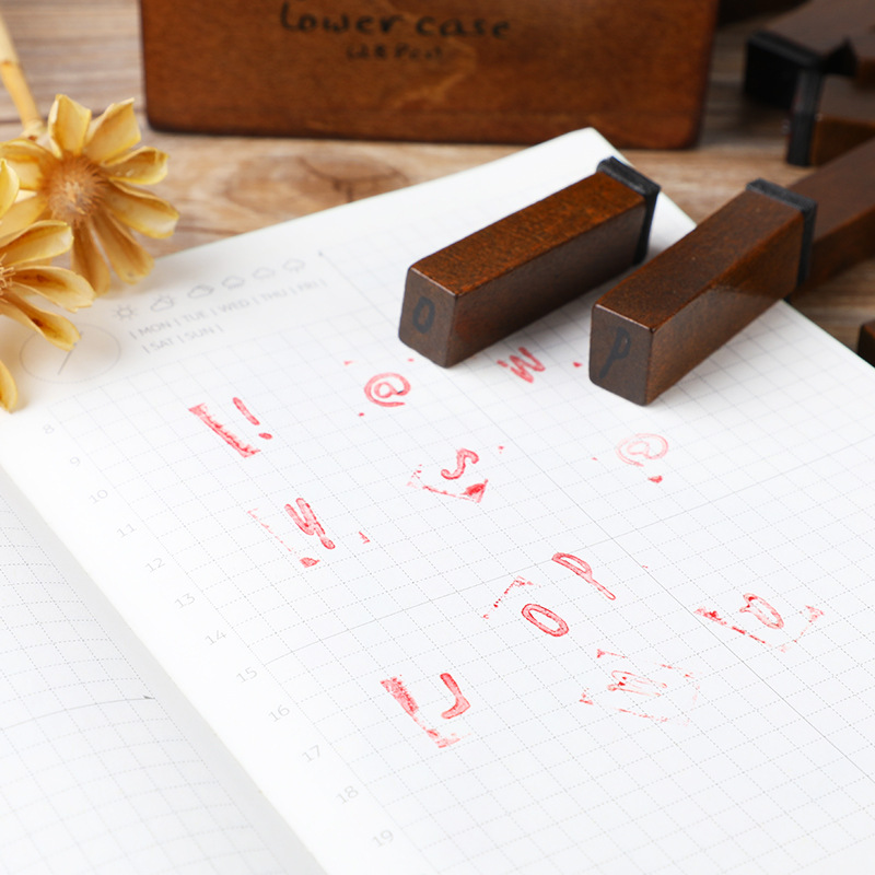 28Pcs/Box Stempel Alfabet Vint - Rubber Stamp Blank ulasan dan harga