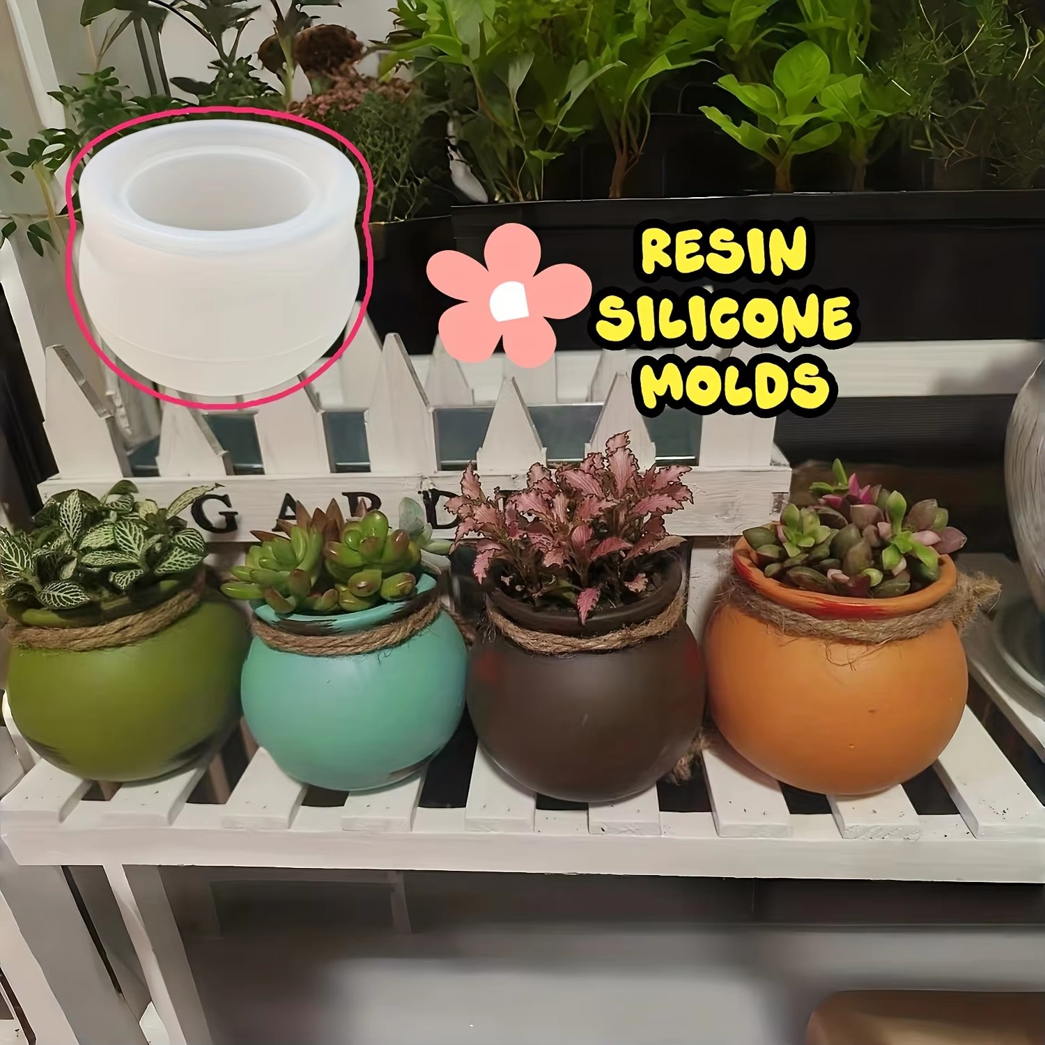 Cetakan Pot Bunga Silikon, Cet - Art Craft Things ulasan dan harga