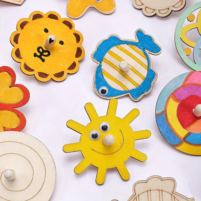 16pcs Kit Kerajinan Gasing Kay - Art Craft Ideas For Kids ulasan dan harga
