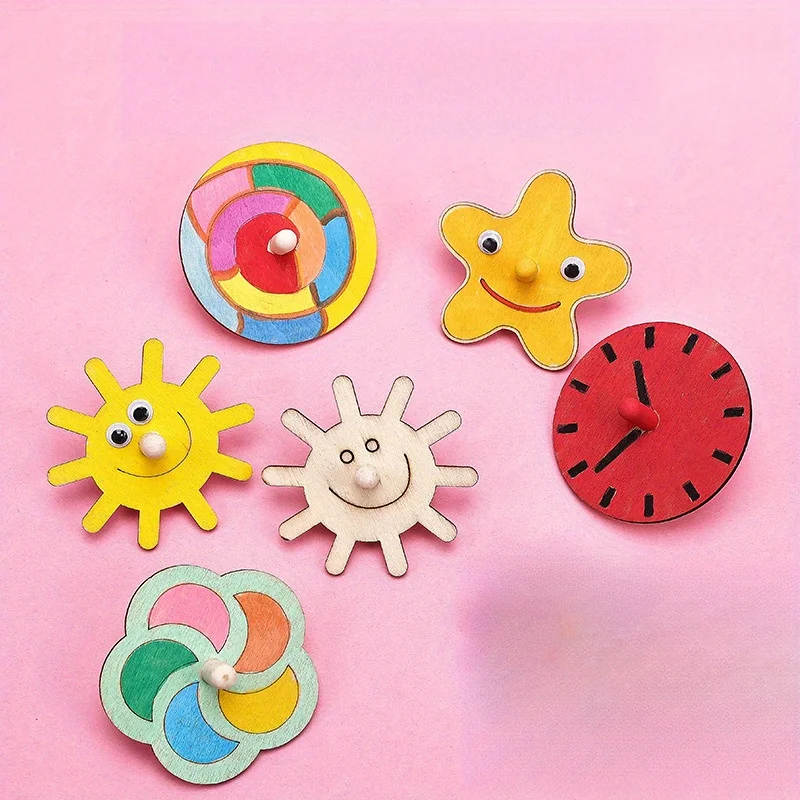 16pcs Kit Kerajinan Gasing Kay - Art Craft Ideas For Kids ulasan dan harga