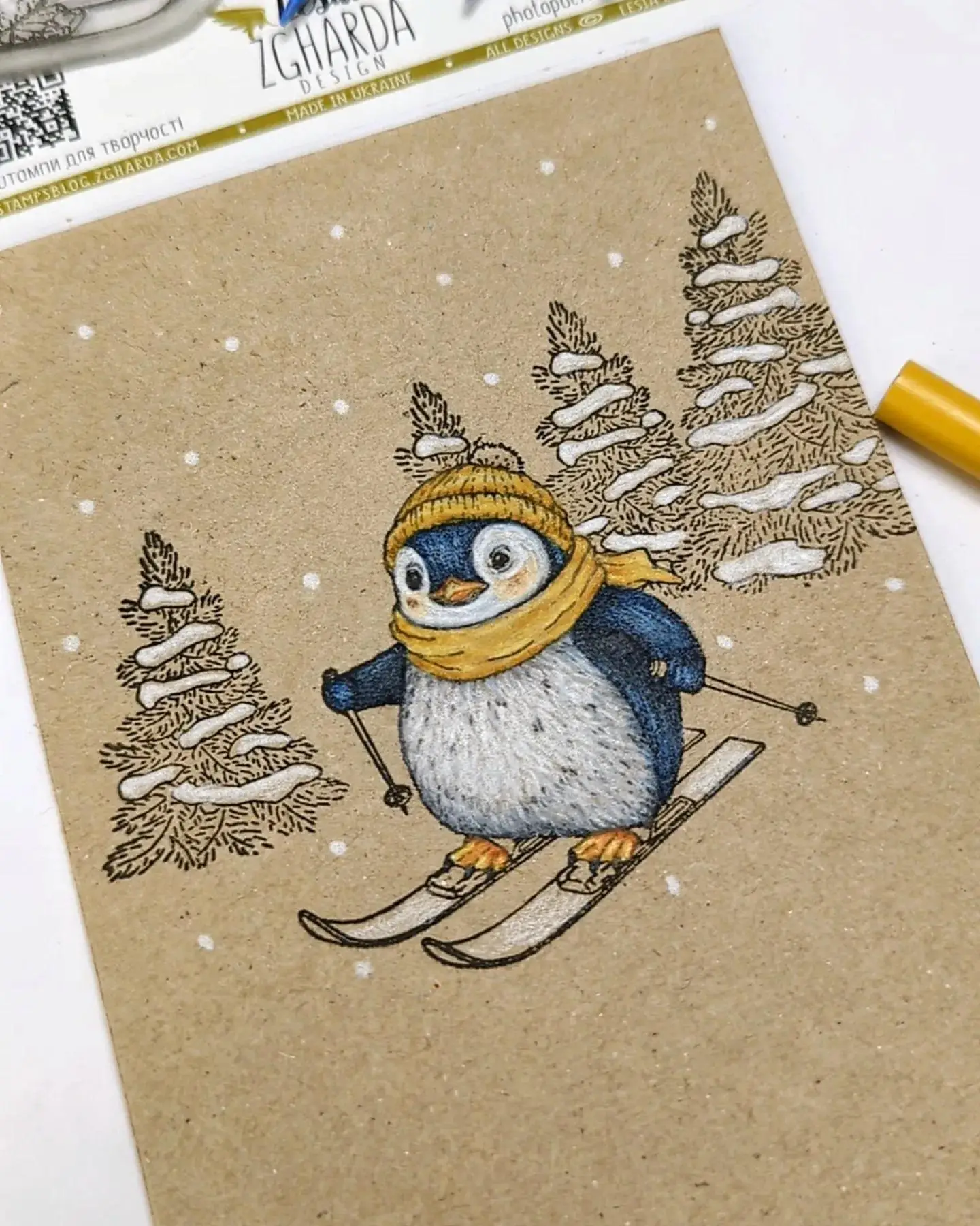 Penguin Mailbox berlubang rusa - Rubber Stamp Blank ulasan dan harga