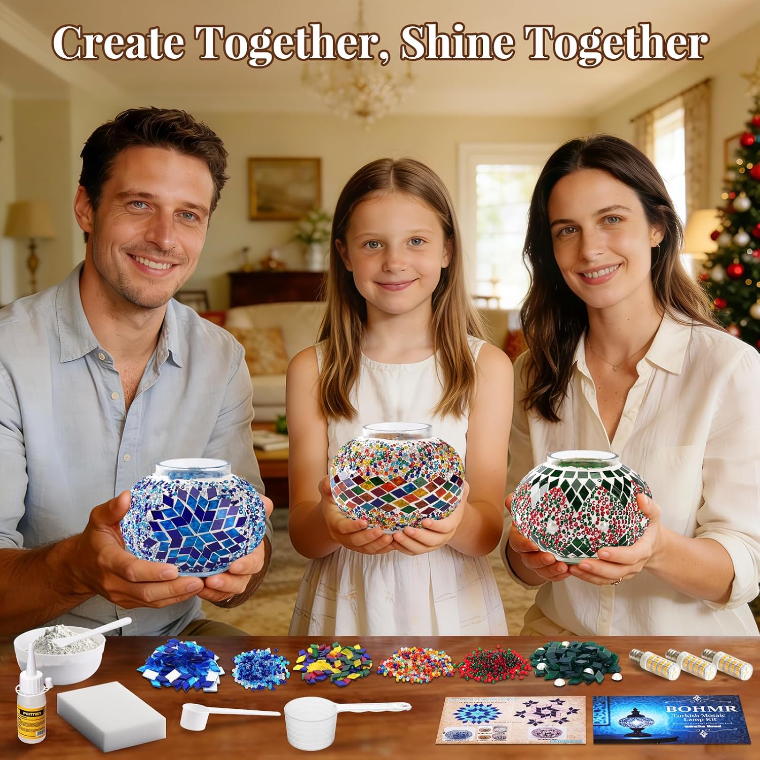 Kit Lampu Mosaik Turki 3 Globe - Art Craft Diy ulasan dan harga