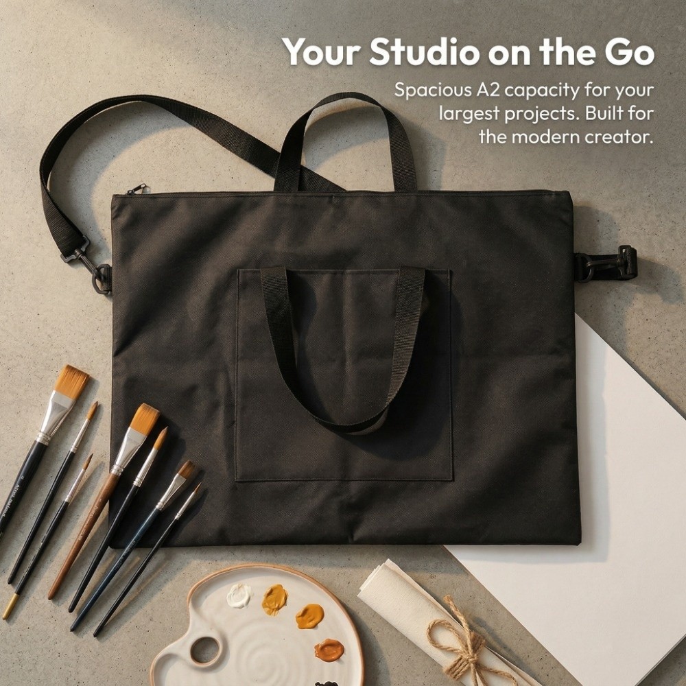 Tas Portofolio Seni Kanvas Oxf - Art Portfolio Bag ulasan dan harga