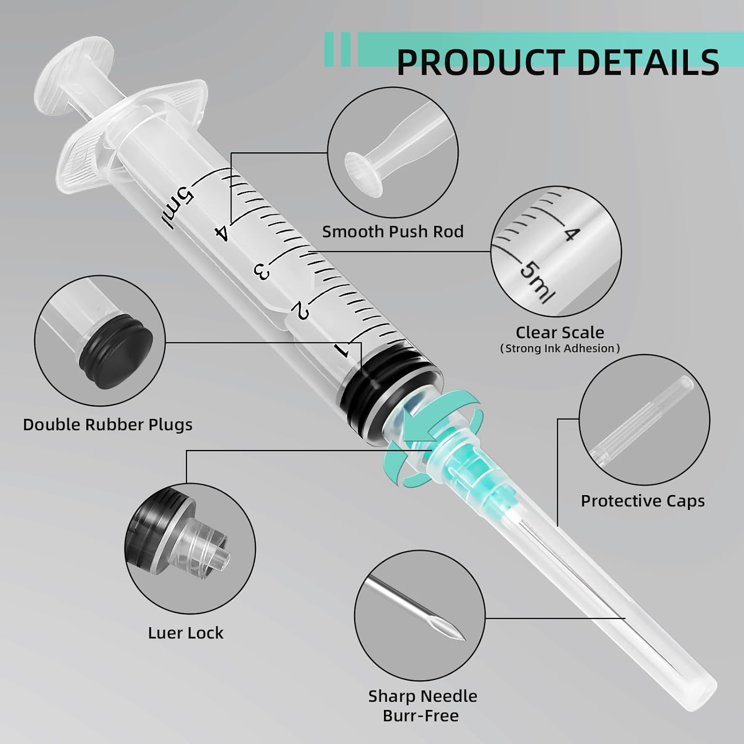 Suntik Luer Lock 5ml, Cocok un - Art Craft Things ulasan dan harga