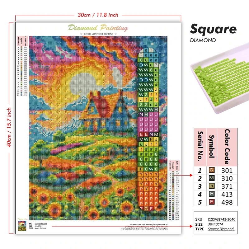 Kit Lukisan Berlian 5D DIY Pem - Art Craft Bakery ulasan dan harga