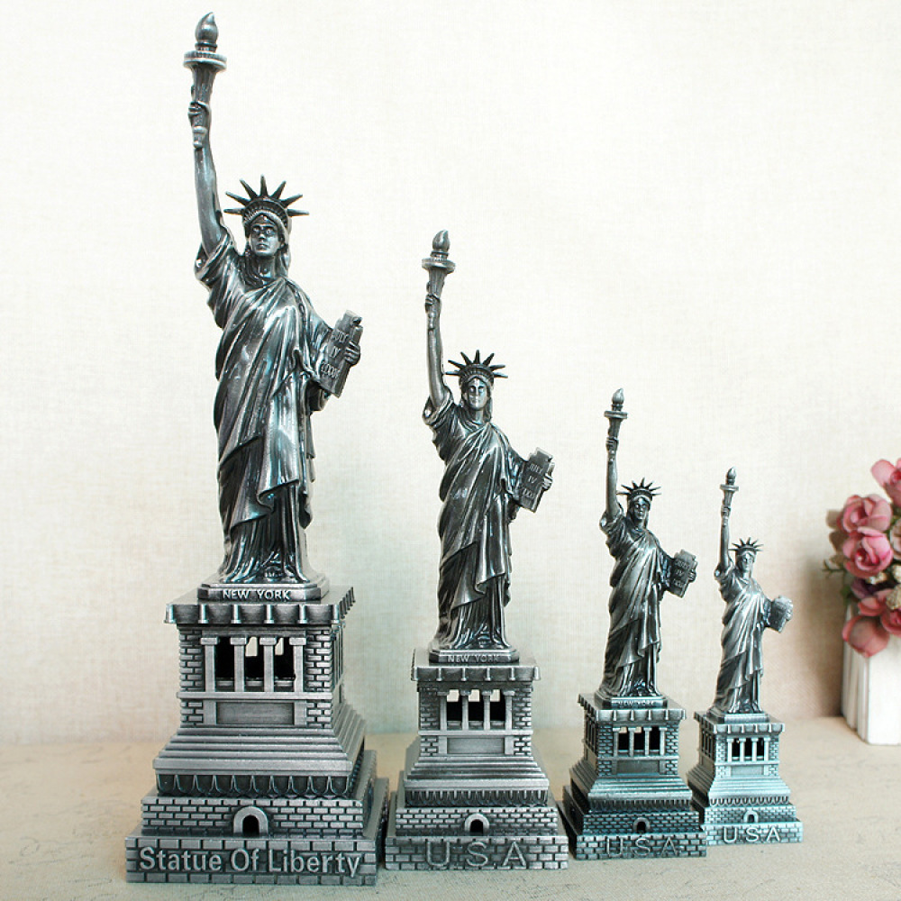 Patung Liberty Logam Vintage,  - Unique Art Craft ulasan dan harga