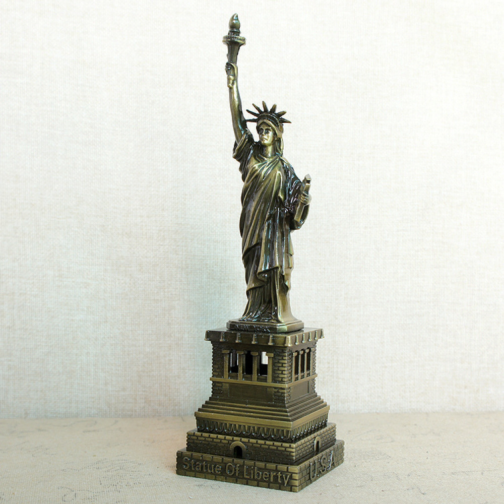 Patung Liberty Logam Vintage,  - Unique Art Craft ulasan dan harga