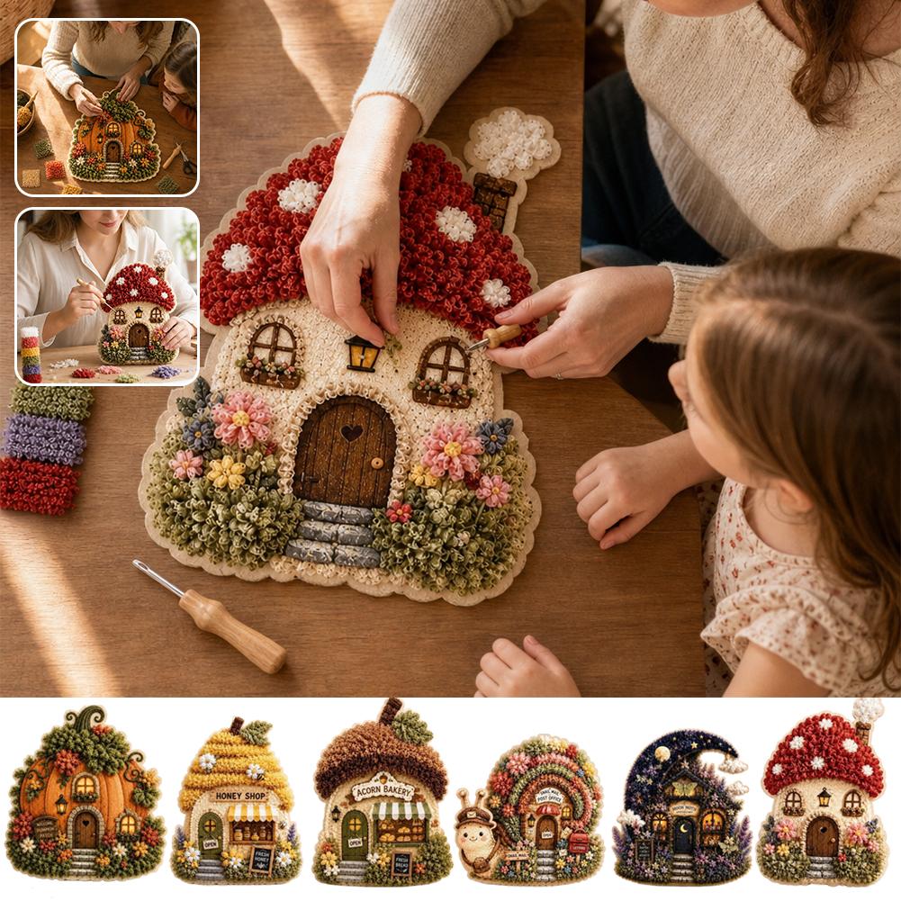 Kit Seni Poke Kain 3D Desain D - Art Craft Bakery ulasan dan harga