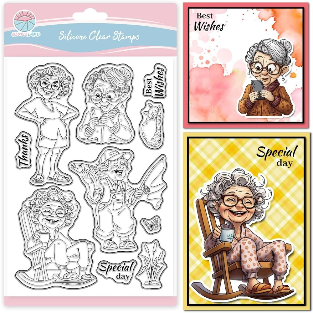 Stempel Bening Wanita Tua Ters - Rubber Stamp Blank ulasan dan harga